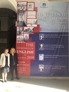 Here they are next to a rather impressive poster advertising the conference!