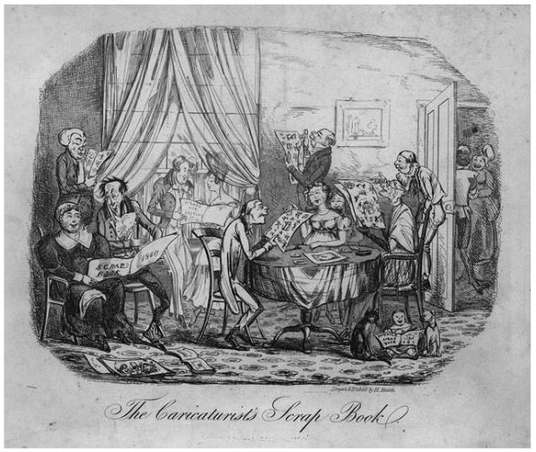 Heath_1840_Caricaturist Scrapbook_Frontispiece